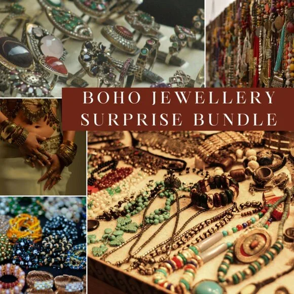 BOHO JEWELLERY JAR Random Bohemian Style Mixed Jewellery Bundle Minimum 30 pcs - Picture 7 of 7